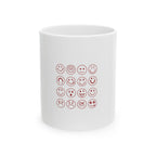 Emoji Grid Ceramic Mug