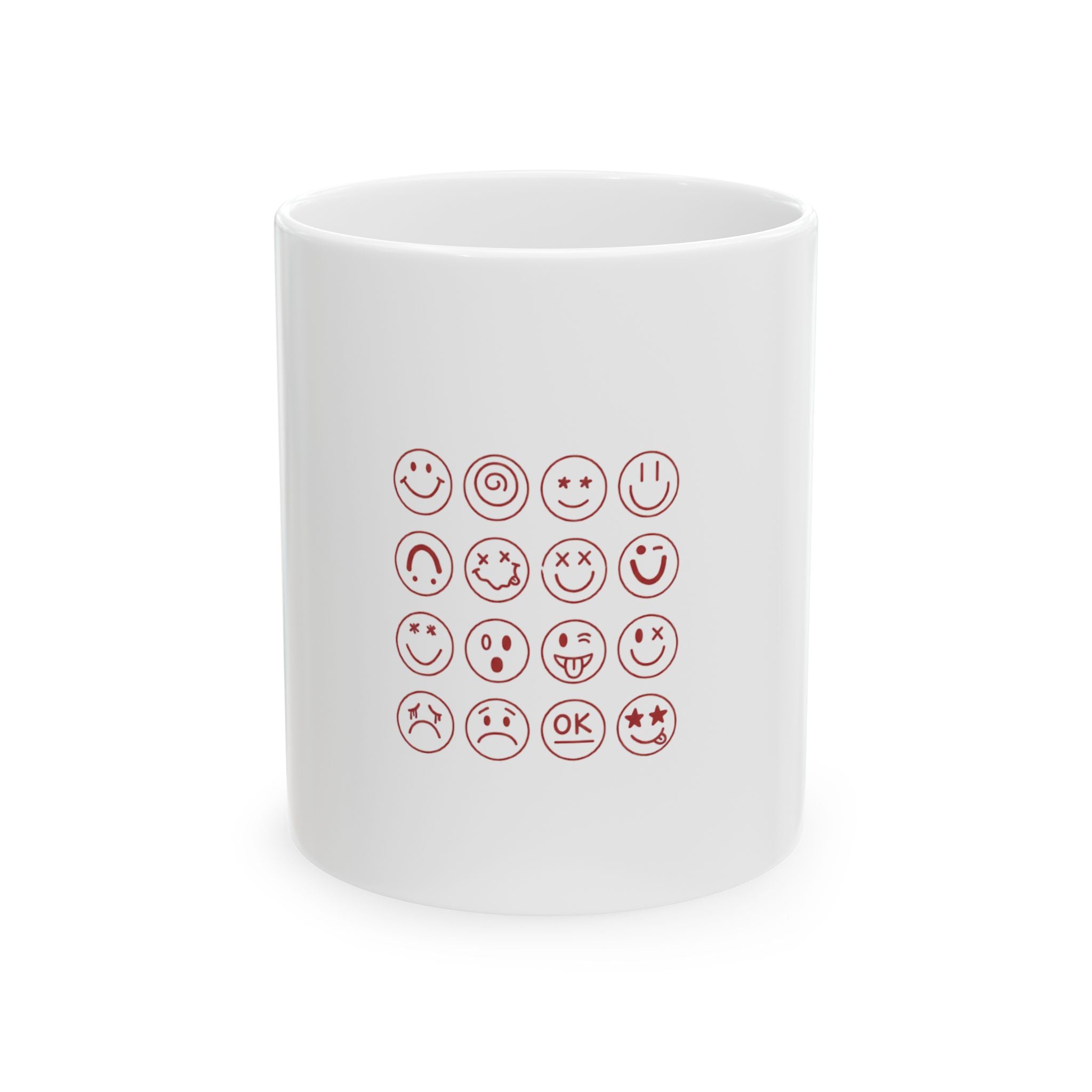 Emoji Grid Ceramic Mug