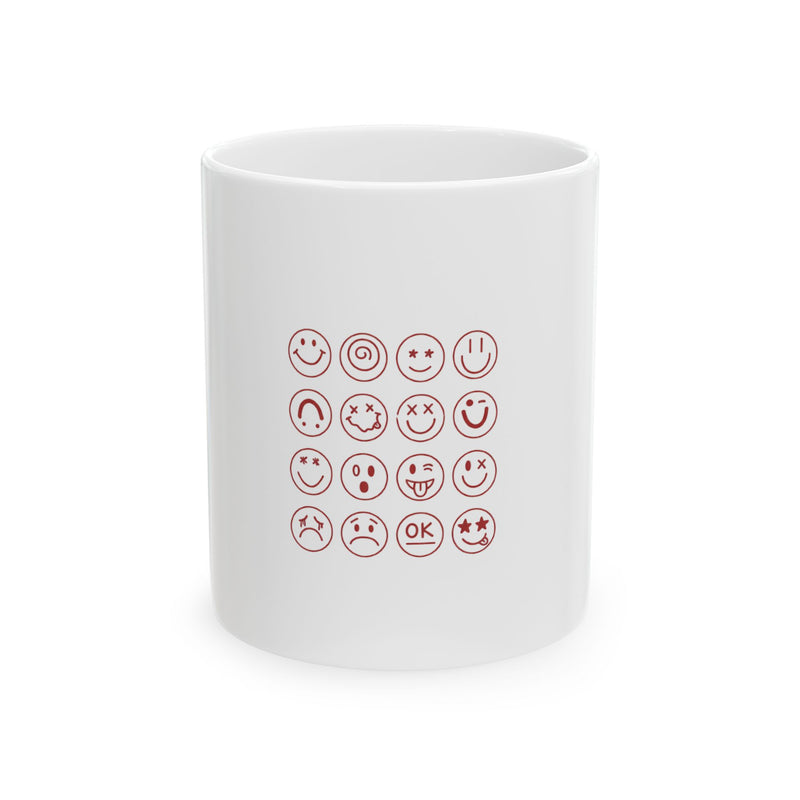Emoji Grid Ceramic Mug