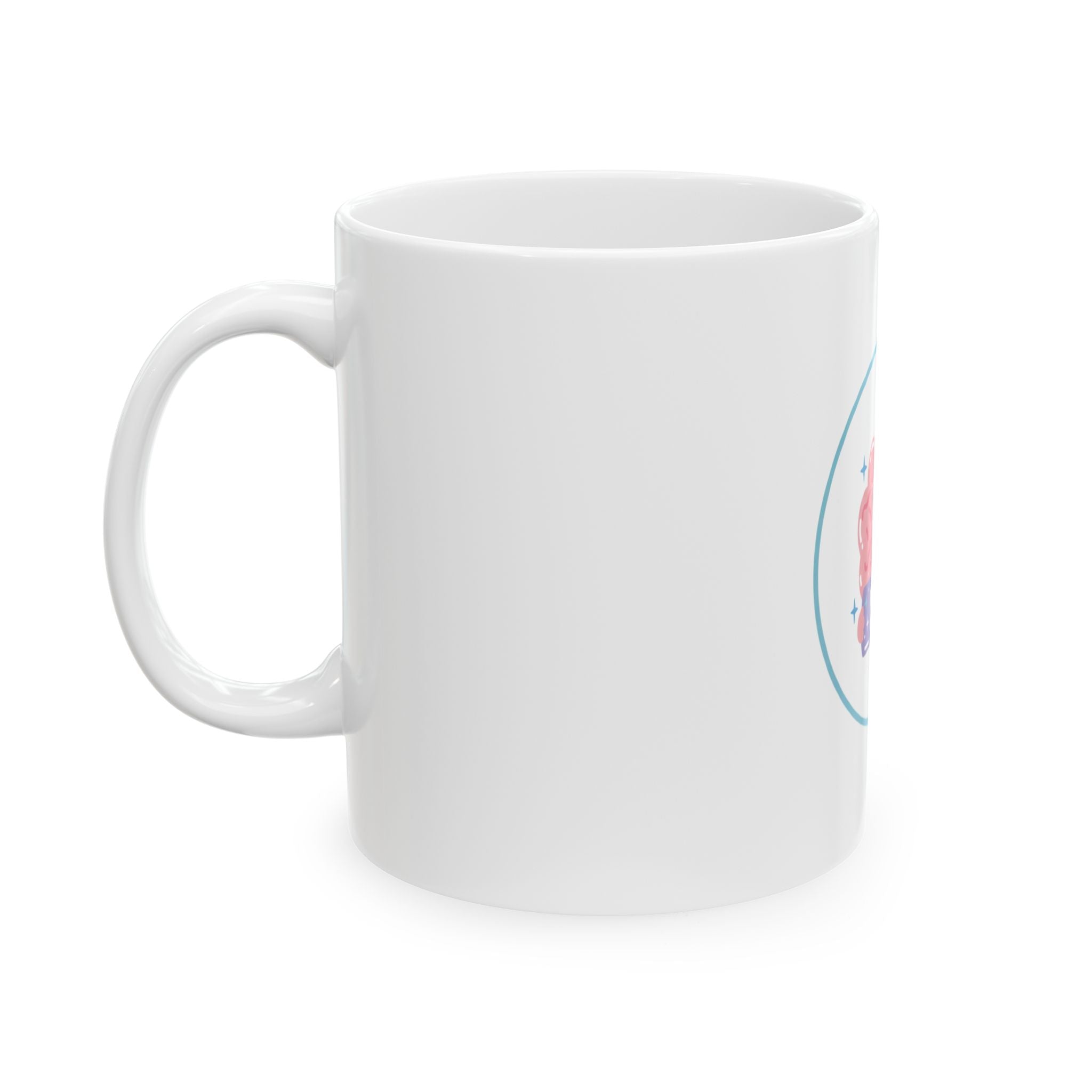 Funny 'F*** Anxiety' Brain Mug