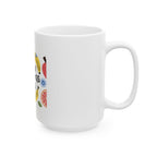 Slow Mornings Club Ceramic Mug — Cute Fruit Illustration Coffee Cup (11oz/15oz)