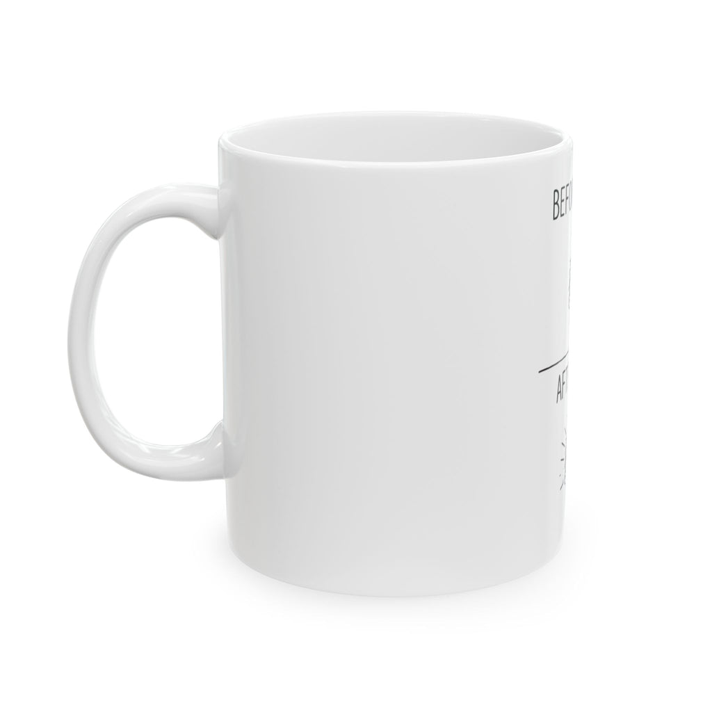 Before Coffee After Coffee Mug