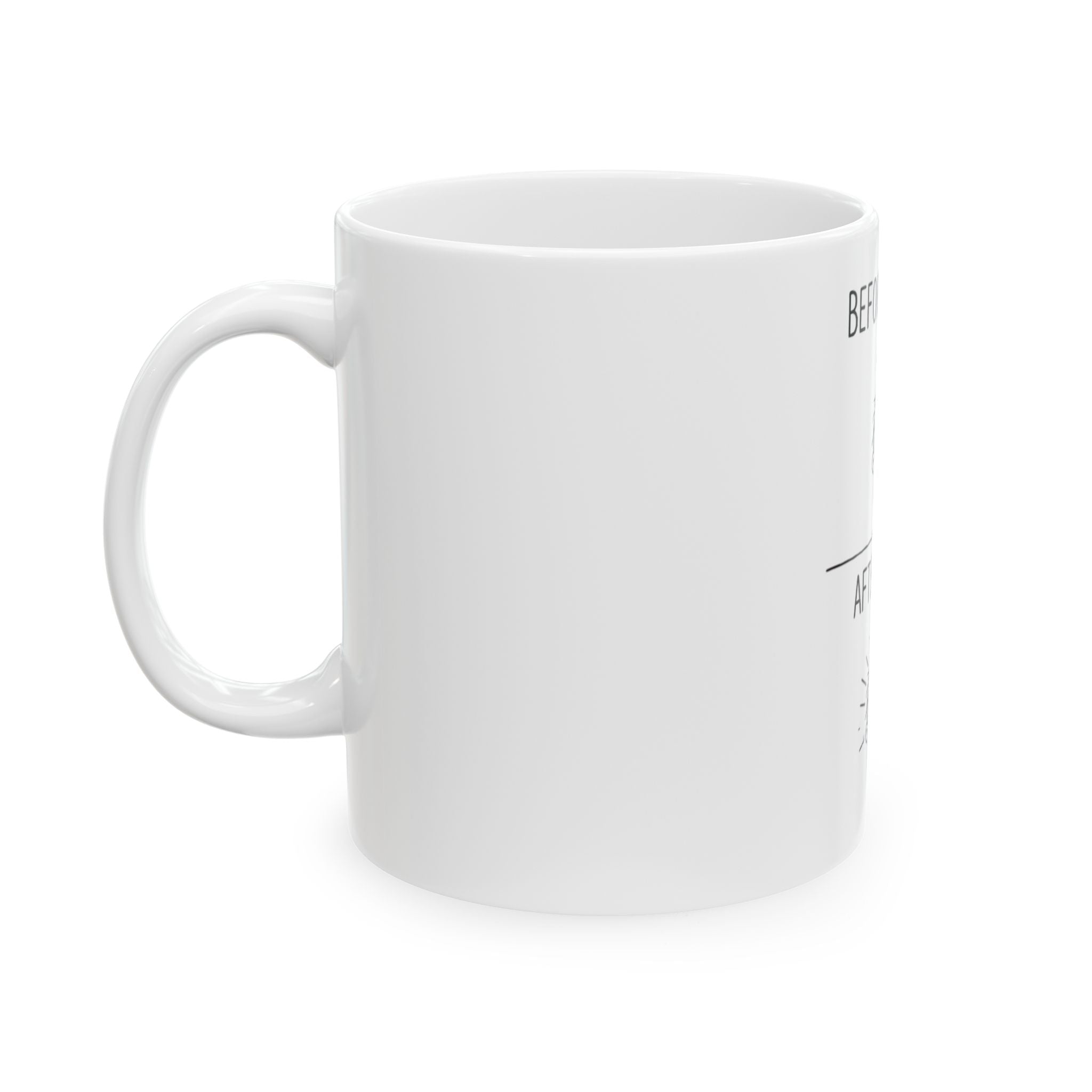 Before Coffee After Coffee Mug
